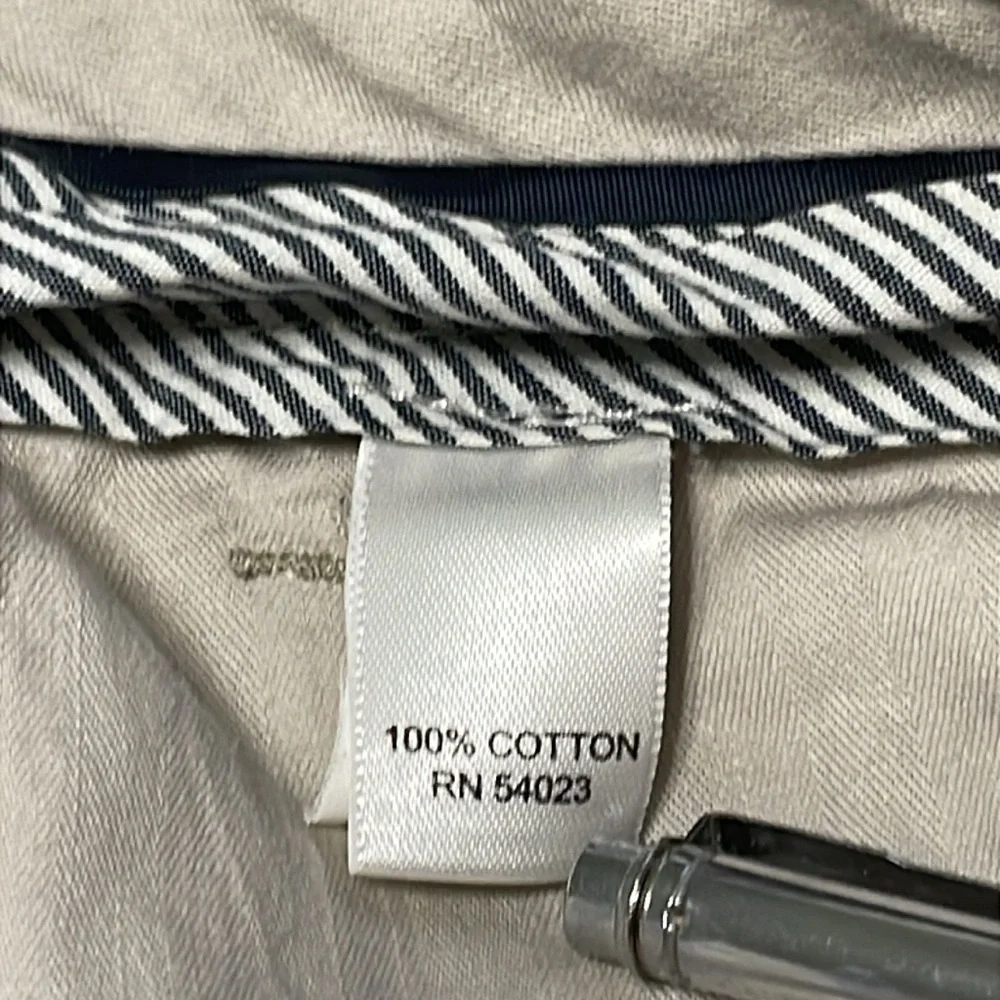 Banana Republic Aiden Chino men’s Size 34 cotton flat‎ front khaki pants.